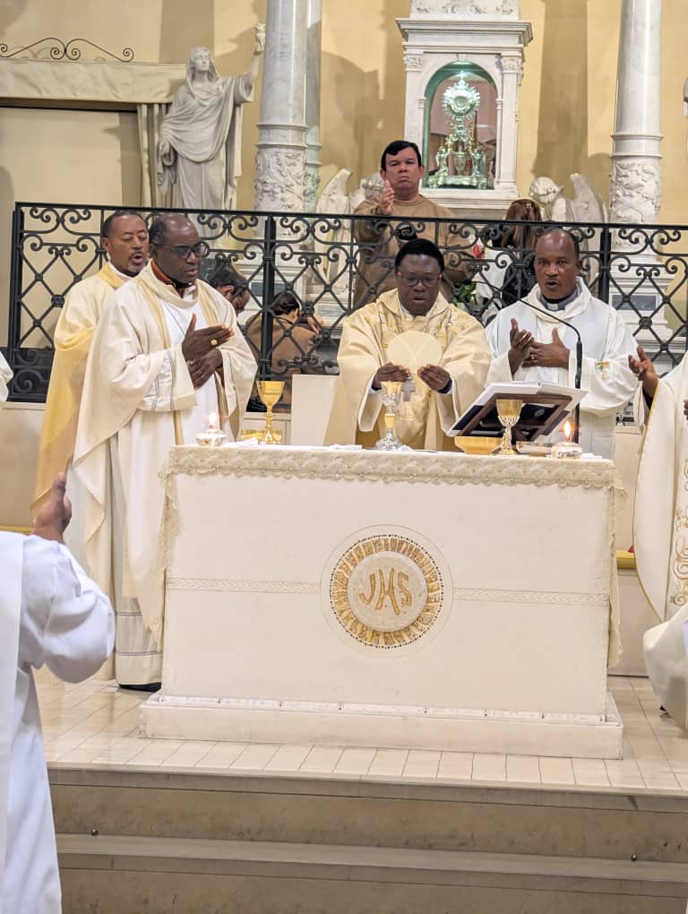Les pelerins camerounais a Rome